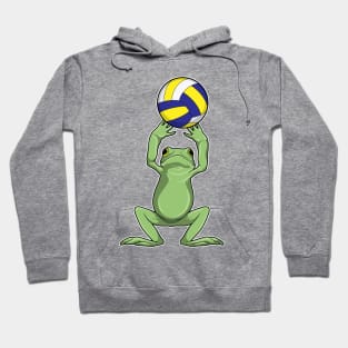 Frog with Volleyball Hoodie